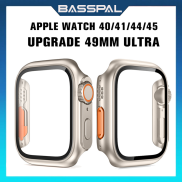 Ốp + Kính cho đồng hồ Apple đổi thành siêu tích hợp cho i Watch 7 8 45mm