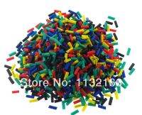 1000pcs Multicolor Mix 3mm Inner Diameter 1cm length Each Insulation Heat Shrink Tubing Wire Cable Wrap Cable Management