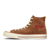 Simple Japanese Retro Corduroy High-top Canvas Shoes Skidproof Trendy Casual Shoes High Quality Campus Students Shoes