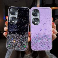 Cute Girl Bling Glitter Stars Soft Silicone Phone Case Cover for HUAWEI Nova Y70 Plus Y90 Honor 70 / 70 Pro+ / X7 X8 X9