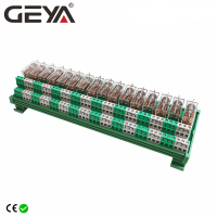 GEYA 2NG2R 16ช่องโมดูลรีเลย์ PLC 2NO 2NC 12VDC 24VDC DPDT รีเลย์เปลี่ยนได้