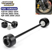 รถมอเตอร์ไซด์สำหรับ YAMAHA YZF R1 R6 FJR 1300ส้อมล้อตัวเลื่อน YZFR1รถจักรยานยนต์ YZFR6ล้อด้านหน้าส้อมตัวเลื่อนป้องกันการชน U-25ป้องกันดุมล้อ