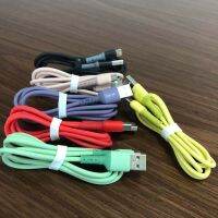 USB Type C สายเคเบิลสำหรับ XiaoMi Red Mi Note 9 3A ชาร์จไวซิลิโคนเหลว Samsung ข้อมูลโทรศัพท์มือถือ HuaweiPhone Char