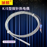 ♂ K-type probe thermocouple electric simple temperature needle type sensing wire cylinder E-type sensor