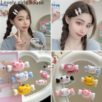 【♡Lovely girls house♡】5Pcs Sanrio หูฟังการ์ตูนกิ๊ฟติดผมหวานสำหรับผู้หญิงหญิงสาวสไตล์เกาหลีคลิปผมม้ามินิน่ารักน่ารักหวานง่าย