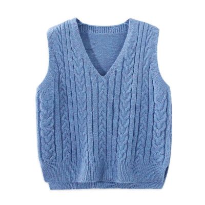 （Good baby store） Baby Boys Wool Knit Vest Solid Color Full Size Kids Clothes Waistcoats Sleeveless Sweater For Girls V neck Children  39;s Clothing