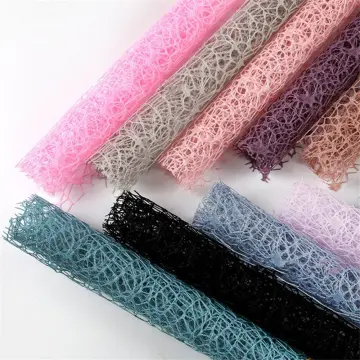 1Pcs Color Mesh Bouquet Wrapping Paper DIY Handmade Scrapbook Decorative  Wedding Birthday Party Supplies Craft Decor Packaging