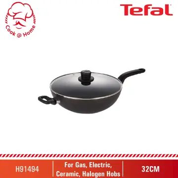 NEW Tefal Hard Anodised Wok 32cm