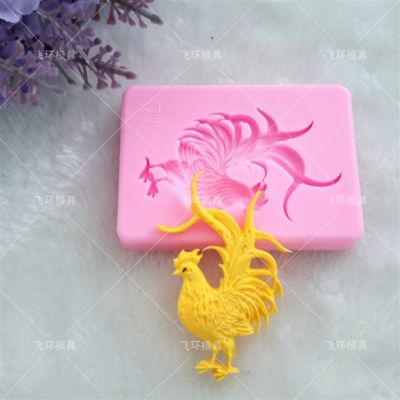 【YF】 Cock Chicken Silicone Molds Fondant Cake Decorating Tools Soap Polymer Clay Moulds Sugar Paste Candy Chocolate Mold