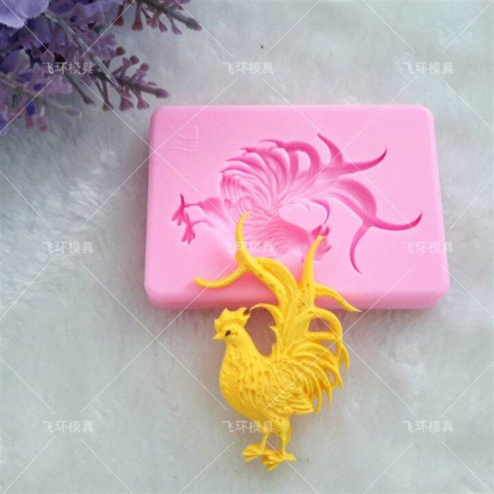 yf-cock-chicken-silicone-molds-fondant-cake-decorating-tools-soap-polymer-clay-moulds-sugar-paste-candy-chocolate-mold