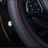 【YF】 Car Steering Wheel Cover Braid on The Cubre Volante Auto Accessories