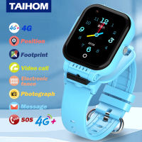 TAIHOM 4กรัม GPS ดูสมาร์ทสำหรับเด็ก SOS ดูสมาร์ทสำหรับเด็กที่มีซิมการ์ด LBS สถานที่ตั้งภาพกันน้ำของขวัญสำหรับเด็กหญิงและเด็กชายดู IOS Android