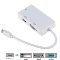 Mini DP untuk HDMI Dvi Vga Adapter 3 In 1 Hub Mini DisplayPort 1080 P Video Konverter Adaptor untuk iMac apple MacBook Pro Air