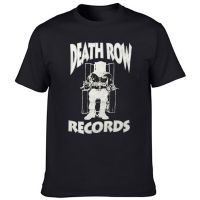 Funny T Shirt Men Novelty Death Row Records White Logo Tee Summer Short-Sleev Fashion Breathable Graphic Tops Casual Streetwear