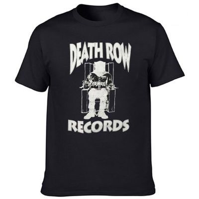 Funny T Shirt Men Novelty Death Row Records White Logo Tee Summer Short-Sleev Fashion Breathable Graphic Tops Casual Streetwear