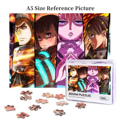 Fire Force Wooden Jigsaw Puzzle 500 Pieces Educational Toy Painting Art Decor Decompression toys 500pcs