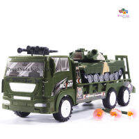 ProudNada Toys ของเล่นเด็ก รถเทรลเลอร์ รถถัง(ยิงปืนได้) INERTIA SPECIAL CONSTRUCTION NO.5288