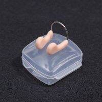 6 PCS Skin Color Nose Clip Duarable Underwater Silicone Swimming Plugs Wire Pool Ear Protector