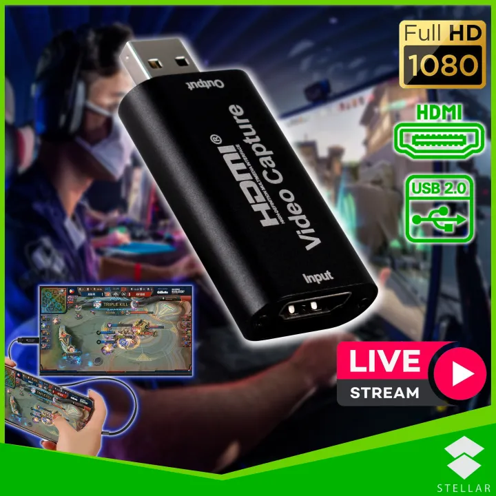 Audio Video Capture Card HDMI to USB 2.0 Record Card Output High