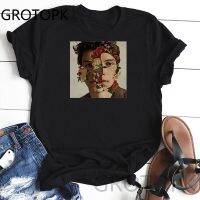 Fashion Print Womens T-Shirts Summer O-Neck Short Sleeve T-Shirt Women Cartoon Tee Shirt Women PGNP