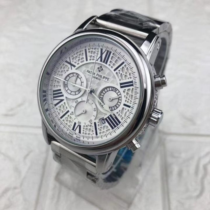 ใหม่ ธุรกิจของผู้ชายนาฬิกาควอตซ์เหล็กสแตนเลสกลมนาฬิกาแบบเข็มใส่สบายนาฬิกาสำหรับผู้ชาย2021 Modern Classic นาฬิกา