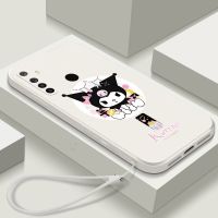 เคส Realme 5 6i 6 5i C3 9 Pro Plus 5G 7 7Pro Realme C35 8หมีลายการ์ตูนเคสมีสายคล้องโบว์สีชมพูโทรศัพท์ Tpu แบบน่ม