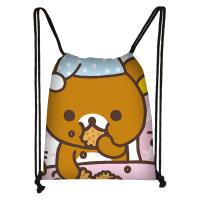 New Kat Bear Bundle Pocket Universal Portable Drawstring Bag Student Cute Cartoon Large Storage Bag Wholesale Hot