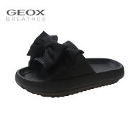 GEOX_รองเท้าผู้หญิงแฟชั่น Geox รองเท้าแตะหนังหนาพับ พื้นยางหนา รองเท้าแตะผู้หญิงรูปตัวอักษร รองเท้าแตะผู้หญิงรูปผีเสื้อ