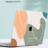 Morandi เคสแล็ปท็อปพิมพ์ลาย HD,สำหรับ Macbook Air M1 13 Pro 14 16นิ้ว A2442 A2337 A2338 2021 2021เคสป้องกันแป้นพิมพ์ฟรีTH