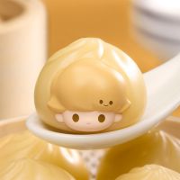 Popmart Pop Bean Dimoo Steamed Buns Series ตุ๊กตารุ่นพิเศษ Original น่ารักตัวเลขการกระทำรุ่นเด็กของขวัญ Mystery