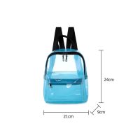 Clear Transparent Women Backpack Teenage Student Schoolbag New Fashion PVC Jelly Backpack sac a dos