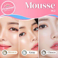 Protrendcolor Contact lens : คอนแทคเลนส์โปรเทรนด์คัลเลอร์ รุ่น Mousse Brown , Gray นำเข้าจากเกาหลี ของแท้ 100% มี อ.ย. ขนาดเลนส์ 14.2 เท่าตาจริง เลนส์นิ่ม แฟชั่น