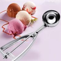 Stainless Steel Spoon Kitchen Ice Cream Mashed Potatoes Watermelon Jelly Yogurt Cookies Spring Handle Scoop