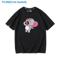 ☂◆ York Hewlett This joint short sleeve T-shirt male animated cartoon ty thin summer trend sweethearts outfit popular logo loose cotton