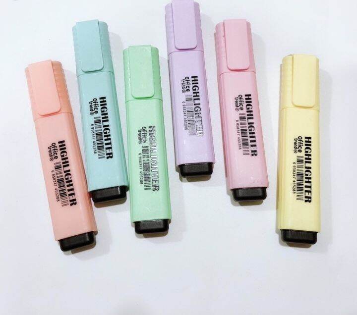 highlighter pen/ text marker 6 colors | Lazada PH