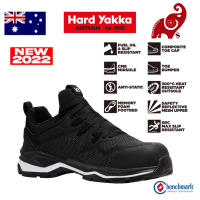 รองเท้าเซฟตี้ รองเท้านิรภัย HARD YAKKA Y60337 ICON Safety Shoe Black