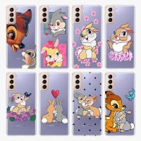 [Hot K] Thumper คลิป Art ฝาครอบซิลิโคนใสสำหรับ Samsung Galaxy S22 Pro S21 S20 FE S10 S10E Lite S9 Plus เคสโทรศัพท์