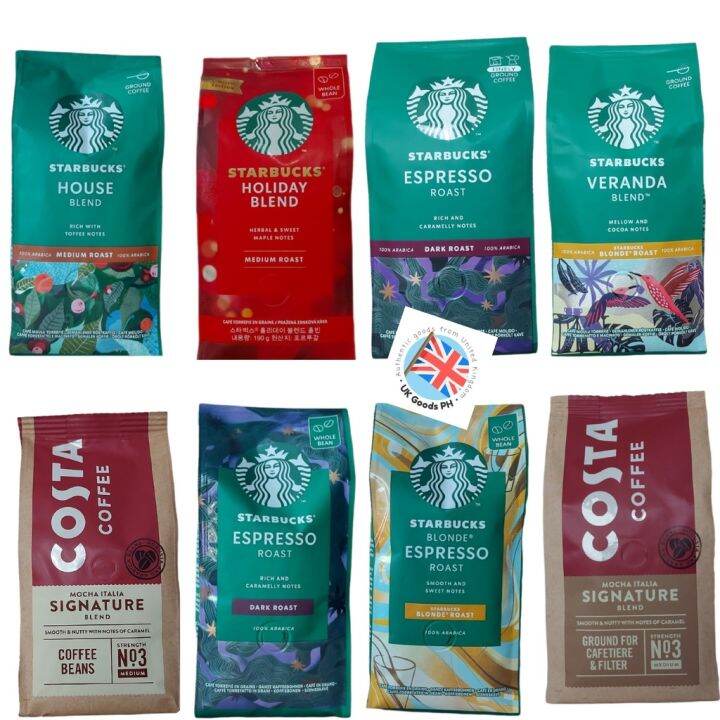 STARBUCKS GROUND BEANS COFFEE COSTA COFFEE EXTRA SPECIAL BY ASDA