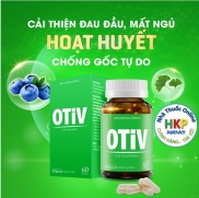 Viên uống OTIV bổ não giúp cải thiện tình trạng thiếu máu não