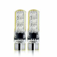 2ชิ้น T10 5050รีโมตคอนโทรลอาร์จีบี6SMD หลอดไฟ Led ไฟรถยนต์ไฟกวาดล้างหลอดแผ่นเรืองแสงด้านข้าง501 W5W หลากสี