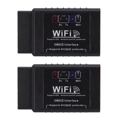 2X Elm327 V1.5 Obd2 Wifi Scanner for Multi-Brands Can-Bus Supports All Obd2 Protocol Works On Ios,Android,Symbian