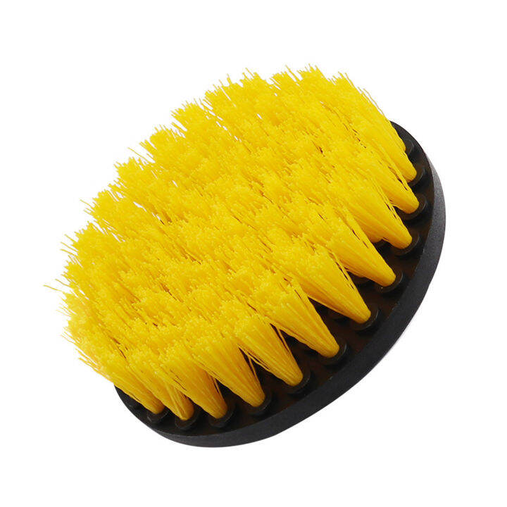 Electric Drill Brush Kit Round Plastic Scrubber Brushes Auto Tires