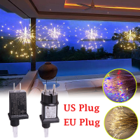 3M 500 LED String Lights Hanging Starburst Lamp DIY Firework Fairy Lights Christmas Garland Festival Decor Twinkle Lights