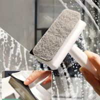 hot【DT】♦  Window Cleaning Silicone Glass Scraper Double-sided Shower Squeegee Cleaner for Sponge