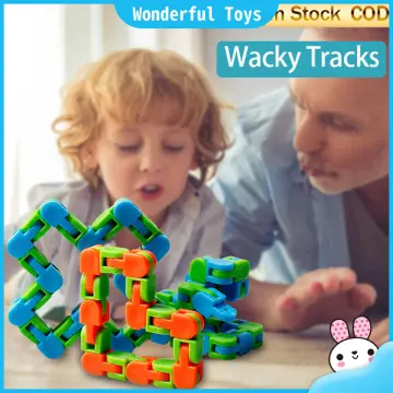 Click And Snap Fidget Toy - Chain Track - Bend and Twist In Wacky