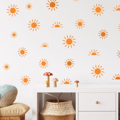 [COD] meter wall stickers creative sun background room decoration self-adhesive wholesale