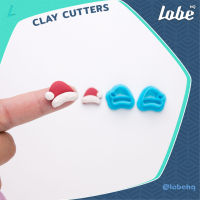 Santa Hat B (Pair) Clay Cutter/  Polymer Clay Cutter/ Clay Tools/ แม่พิมพ์กดดินโพลิเมอร์รูปทรงหมวกซานต้า B (คู่)