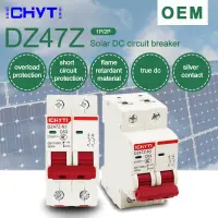 6a เบรกเกอร์พลังงานแสงอาทิตย์ขนาดเล็ก2P Dc 12V-550V 10a 20a 25a 32a 50a 63a Dc Mcb สำหรับระบบ Pv