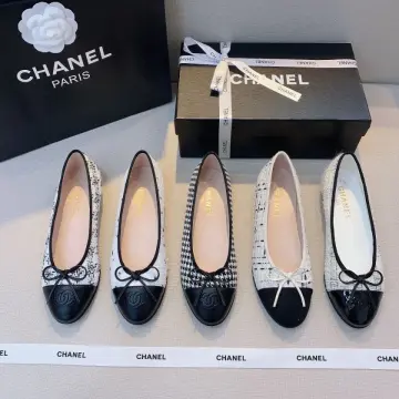 chaussures chanel ballerines g02819 395 logo cc cuir