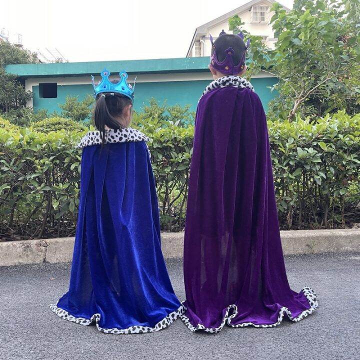 aeozad-prince-princess-คอสเพลย์เครื่องแต่งกาย-para-crian-as-festivalball-vermelho-จริง-velvet-queen-ชุด-halloween-king-cape-คอสเพลย์ผ้าพันคอ